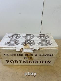 Portmeirion Birds of Britain 1978 Coffee Set With Milk And Sugar+ 6 Side Plates