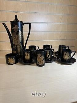 Portmeirion Phoenix Coffee Set for 6 Vintage 1970's Vintage Design John Cuffley