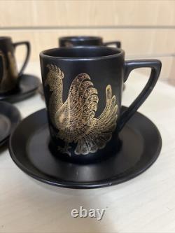 Portmeirion Phoenix Coffee Set for 6 Vintage 1970's Vintage Design John Cuffley