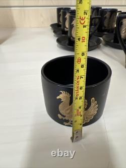 Portmeirion Phoenix Coffee Set for 6 Vintage 1970's Vintage Design John Cuffley