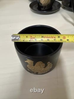 Portmeirion Phoenix Coffee Set for 6 Vintage 1970's Vintage Design John Cuffley