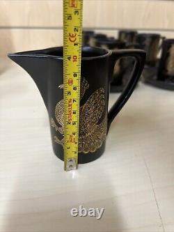 Portmeirion Phoenix Coffee Set for 6 Vintage 1970's Vintage Design John Cuffley