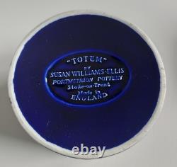 Portmeirion Pottery Totem Blue Ceramic Coffee Set Susan Williams-Ellis vintage