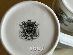 Portmeirion The Botanic Garden Set Of 8 Coffee Mug /Cups & Saucers 1972 Vintage