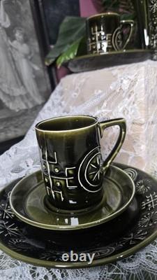 Portmeirion Totem Coffee Pot Dark Green Susan Williams Ellis Vintage 70