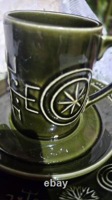 Portmeirion Totem Coffee Pot Dark Green Susan Williams Ellis Vintage 70