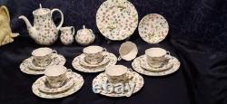 Queen's England Country Meadow Fine Bone China Country Meadow Coffee Service 6 Person
