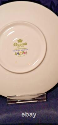 Queen's England Country Meadow Fine Bone China Country Meadow Coffee Service 6 Person