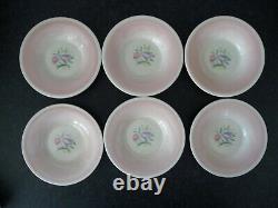 RARE, COMPLETE, 1930's SUSIE COOPER 16 PC. COFFEE SET IN PINK DRESDEN SPRAY