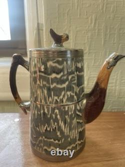 RARE Vintage 1930s Arthur Wood 4 Piece Silver Shield Coffee Tea-set Art Deco