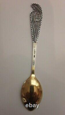 RARE Vintage Russian USSR Sterling Silver 875 with star Tea Coffee Spoons set