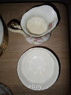 ROYAL ALBERT PARAGON VICTORIANA ROSE Very rare Bundle 6 coffee set