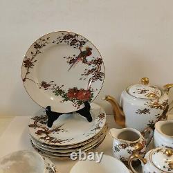 Rare Antique Japanese Eggshell Tea / Coffee Set 44 Pieces Sets Vintage