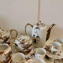 Rare Antique Japanese Eggshell Tea / Coffee Set 44 Pieces Sets Vintage