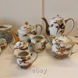 Rare Antique Japanese Eggshell Tea / Coffee Set 44 Pieces Sets Vintage