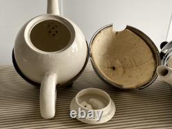 Rare HEATMASTER Vintage Classic Insulated Ceramic Coffee & Tea Pits VGC