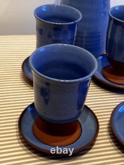 Rare Scottish Pottery by Brian Collingwood Vintage Coffee Set & Wine Set