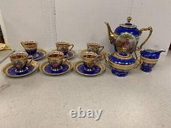 Rare Vintage 15-Piece Tea/Coffee Demitasse Set Carlsbad JKW Love Story Germany
