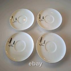 Rare Vintage Atelier Forjaz Brazil Ceramic Coffee Set Demitasse Milk Sugar 1950