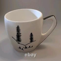 Rare Vintage Atelier Forjaz Brazil Ceramic Coffee Set Demitasse Milk Sugar 1950