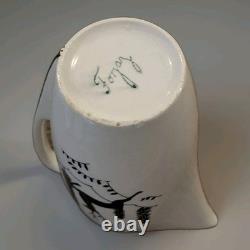 Rare Vintage Atelier Forjaz Brazil Ceramic Coffee Set Demitasse Milk Sugar 1950