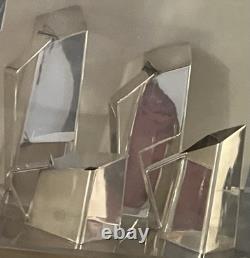 Rare! Vintage Cubist Art Deco Coffee Tea Service Set Bauhaus Gio Ponti Sabattini