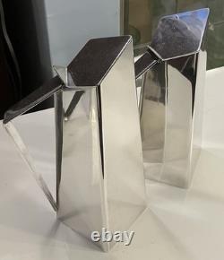 Rare! Vintage Cubist Art Deco Coffee Tea Service Set Bauhaus Gio Ponti Sabattini