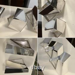 Rare! Vintage Cubist Art Deco Coffee Tea Service Set Bauhaus Gio Ponti Sabattini