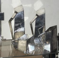 Rare! Vintage Cubist Art Deco Coffee Tea Service Set Bauhaus Gio Ponti Sabattini Rare! Vintage Cubist Art Deco Coffee Tea Service Set Bauhaus Gio Ponti Sabattini