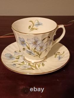 Rare Vintage Duchess, Blue Floral Coffee Set. Fine Bone China, England