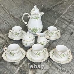 Rare Vintage Hollohaza Erika Fine Porcelain Coffee/Tea Set