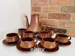 Rare Vintage Mid Century Iconic 1960s 70s Stylish CARLTON WARE Coffee Set Retro