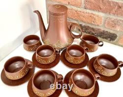 Rare Vintage Mid Century Iconic 1960s 70s Stylish CARLTON WARE Coffee Set Retro