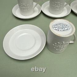Rare Vintage Portmeirion White Totem Coffee Set Susan William Ellis Collectable