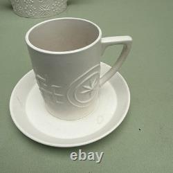 Rare Vintage Portmeirion White Totem Coffee Set Susan William Ellis Collectable