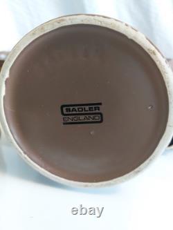 Rare Vintage Retro Sadler FOLK ART 1970s Brown Purple Orange Owl Coffee Set