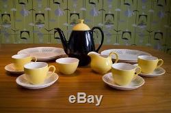 Rare Vintage Ridgway Park Lane 1950s 1960s Coffee Pot Set and Plates Homemaker