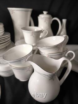 Rare Vintage Royal Doulton Carnation 1982 Dinner And Coffee Set For 6