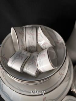 Rare Vintage Royal Doulton Carnation 1982 Dinner And Coffee Set For 6