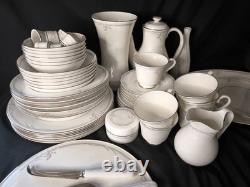 Rare Vintage Royal Doulton Carnation 1982 Dinner And Coffee Set For 6