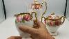 Rare Vintage Three Piece Coffee Set In Royal Albert Old English Rose