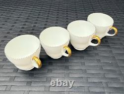 Rare Vintage Wedgwood Bone China Coffee Set April Colours W4147 for4 VGC England