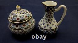 Rare Vintage Zsolnay Hungary Tea, Coffee, Expresso 17 Piece Set