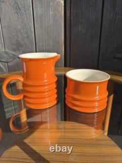 Retro Carlton Ware Wellington orange Coffee Set from 1970s Vintage Classic