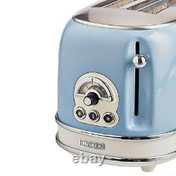 Retro Dome Kettle, Toaster & Filter Coffee Machine Set, Blue Vintage Style