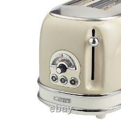 Retro Dome Kettle, Toaster & Filter Coffee Machine Set, Cream Vintage Style