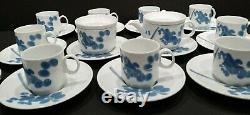 Richard Ginori Tokay 25 piece Tea Coffee Set White withBlue Floral Art Design