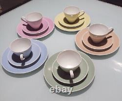 Rosenthal Vintage BETTINA #3256 Pastel Coffee Tea Cup Saucer and Plate Germany