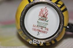 Rosenthal Vintage Porcelain 1949 West Germany Original Yellow Coffee Pot Tea Set