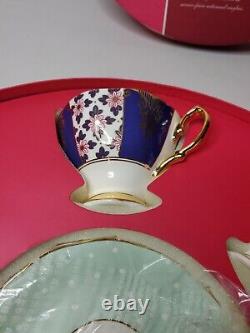 Royal Albert 100 Years Tea Cups And Saucer Set 1900-1940 10 Piece Polka Rose